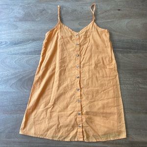 Buttoned down yellow dress / coverup